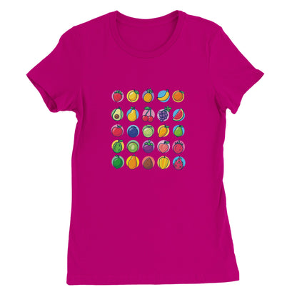 Premium Fruits Womens Crewneck T-shirt