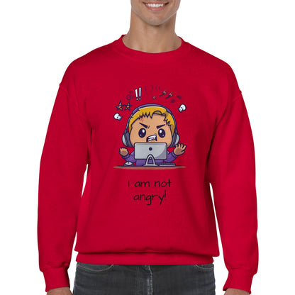 Classic Unisex Crewneck Sweatshirt, Not angry