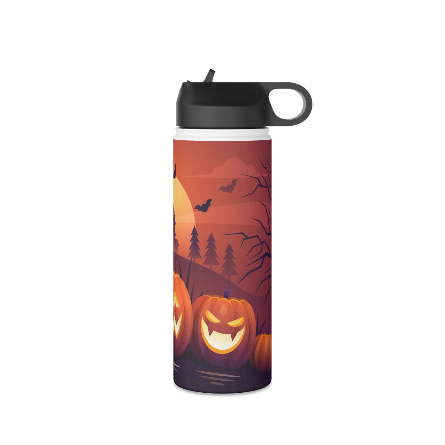 Stainless Steel Water Bottle, Standard Lid, Halloween