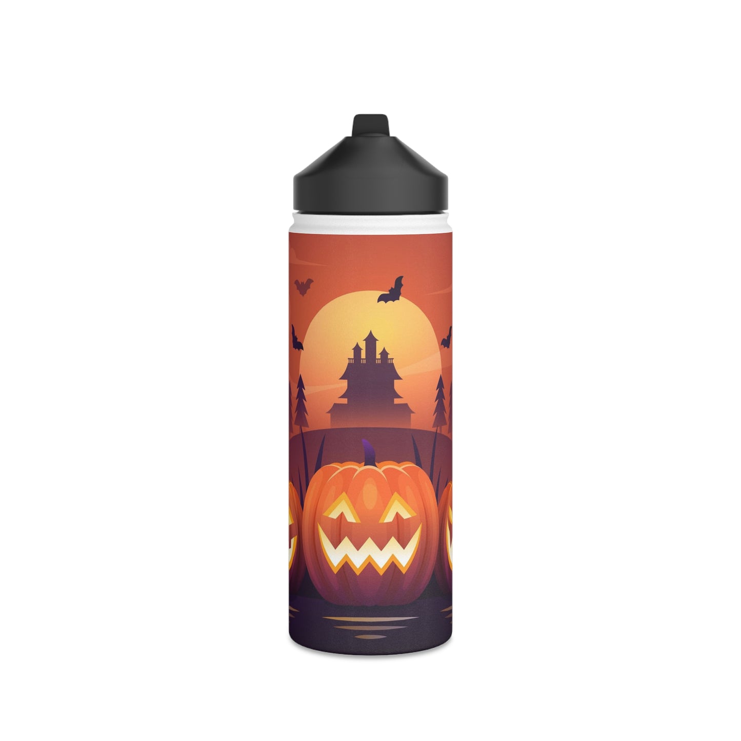 Stainless Steel Water Bottle, Standard Lid, Halloween