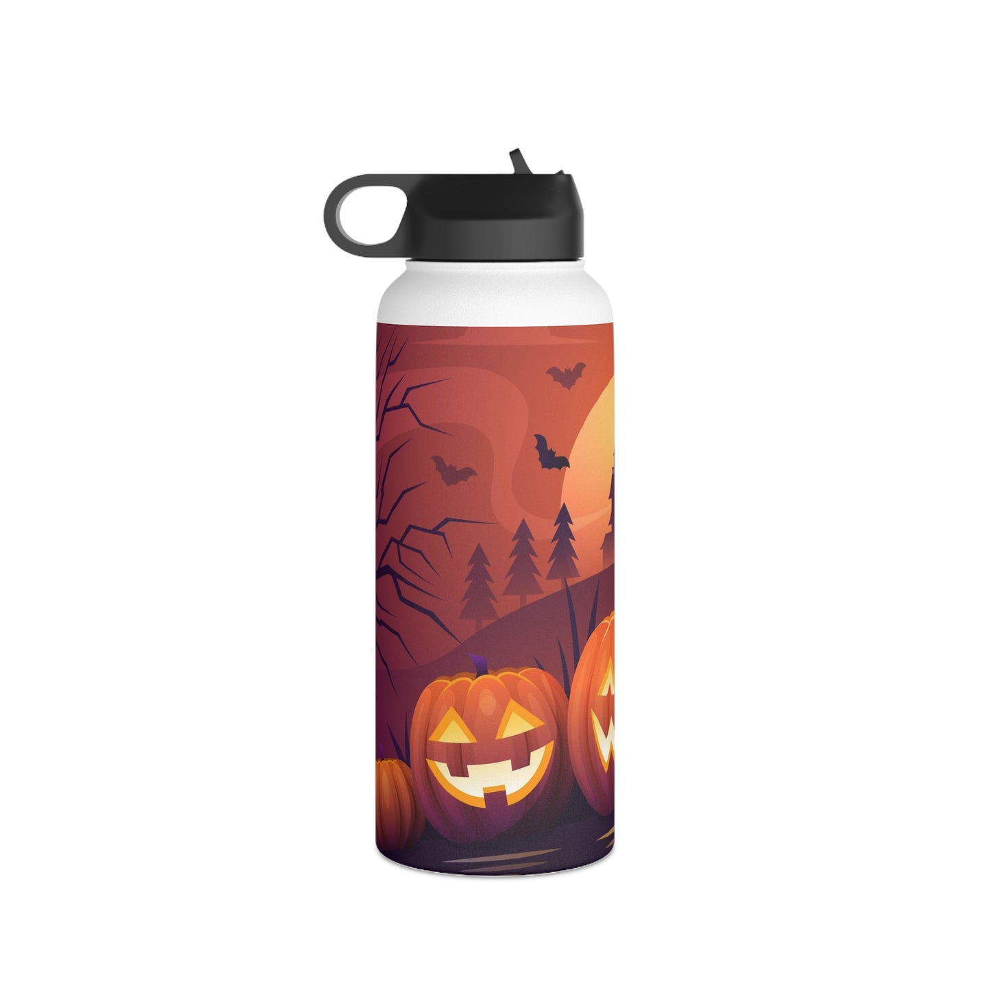 Stainless Steel Water Bottle, Standard Lid, Halloween