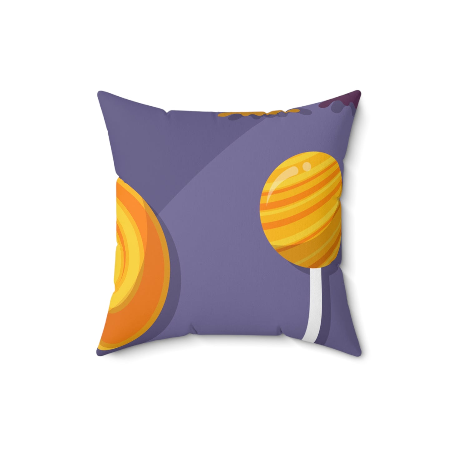 Spun Polyester Square Pillow, Candy