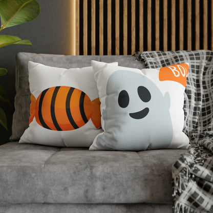 Ghost Polyester Square Pillow Case