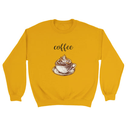 Hanorac unisex Coffee Classic cu gât crew