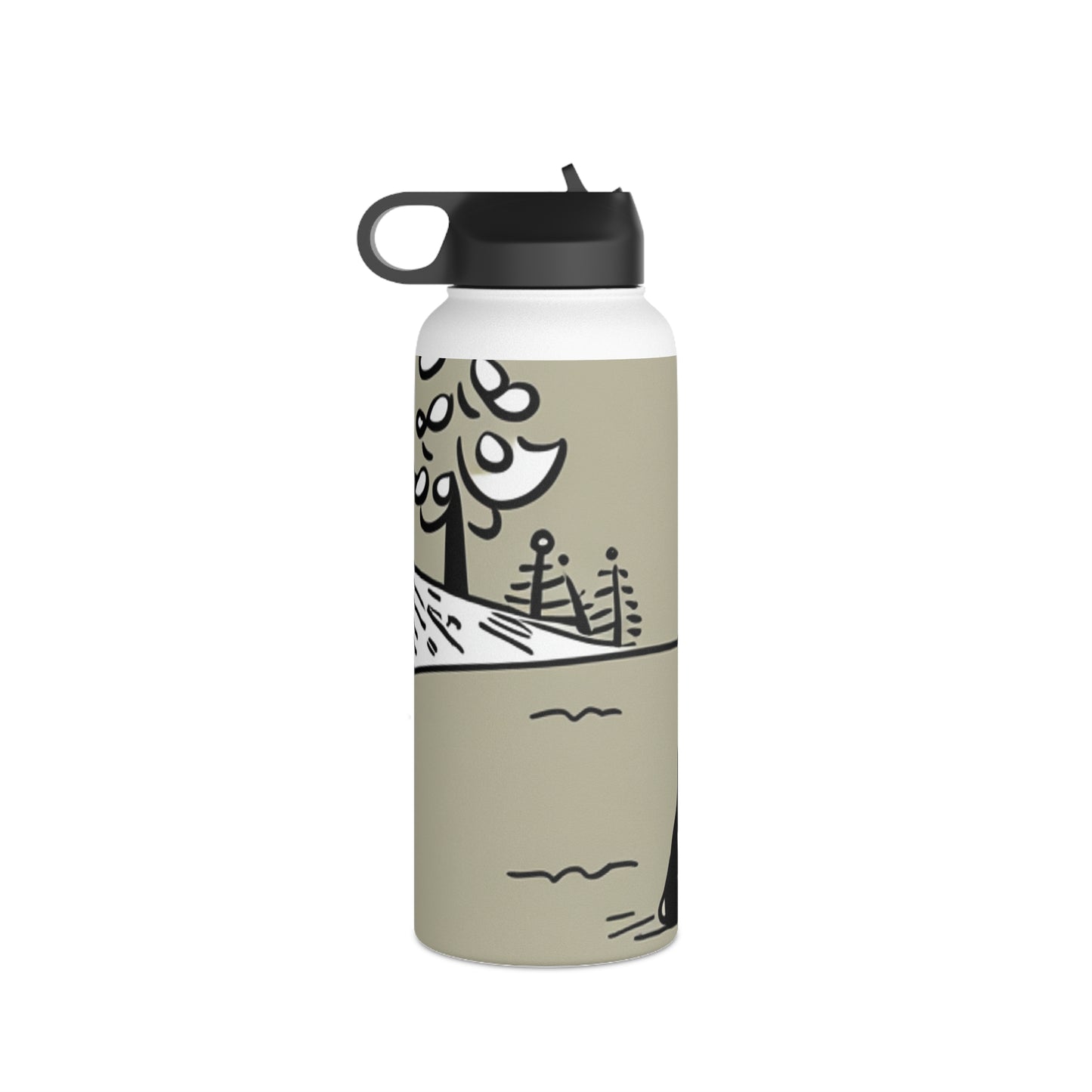 Stainless Steel Water Bottle, Standard Lid