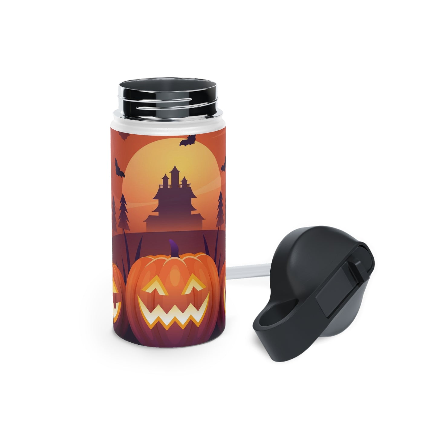 Stainless Steel Water Bottle, Standard Lid, Halloween