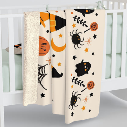 Sherpa Fleece Blanket, Halloween