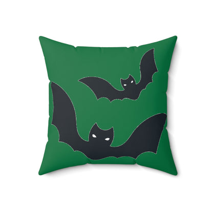 Spun Polyester Square Pillow, Bats