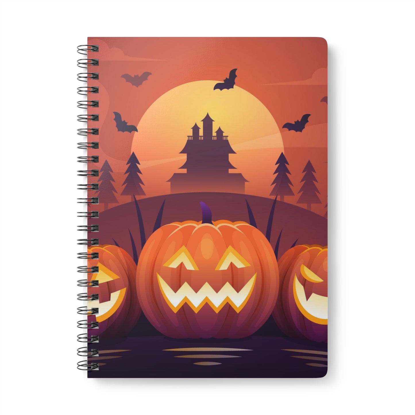 Pumpkin Wirobound Softcover Notebook, A5