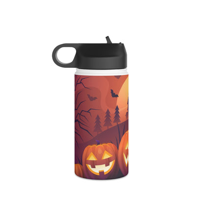 Stainless Steel Water Bottle, Standard Lid, Halloween