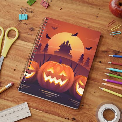 Pumpkin Wirobound Softcover Notebook, A5