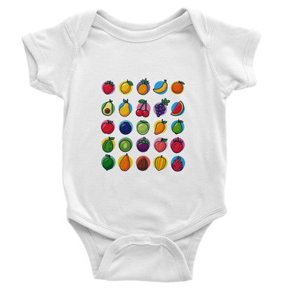 Classic Fruits Baby Short Sleeve Bodysuit