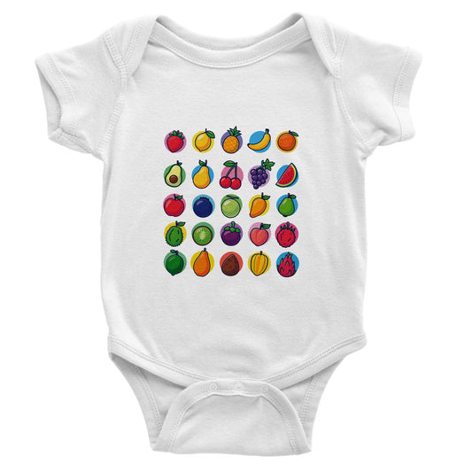 Classic Fruits Baby Short Sleeve Bodysuit