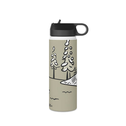 Stainless Steel Water Bottle, Standard Lid