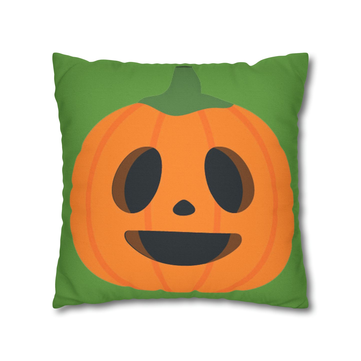 Green Polyester Square Pillow Case