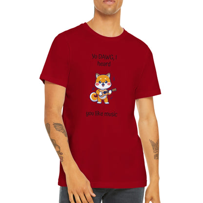 Tricou premium unisex cu gât, Shiba