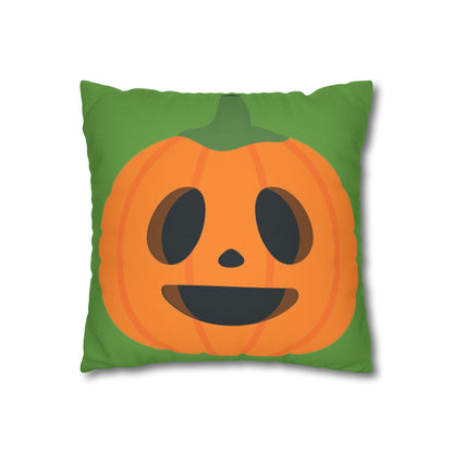 Green Polyester Square Pillow Case