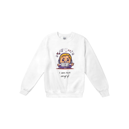 Classic Unisex Crewneck Sweatshirt, Not angry