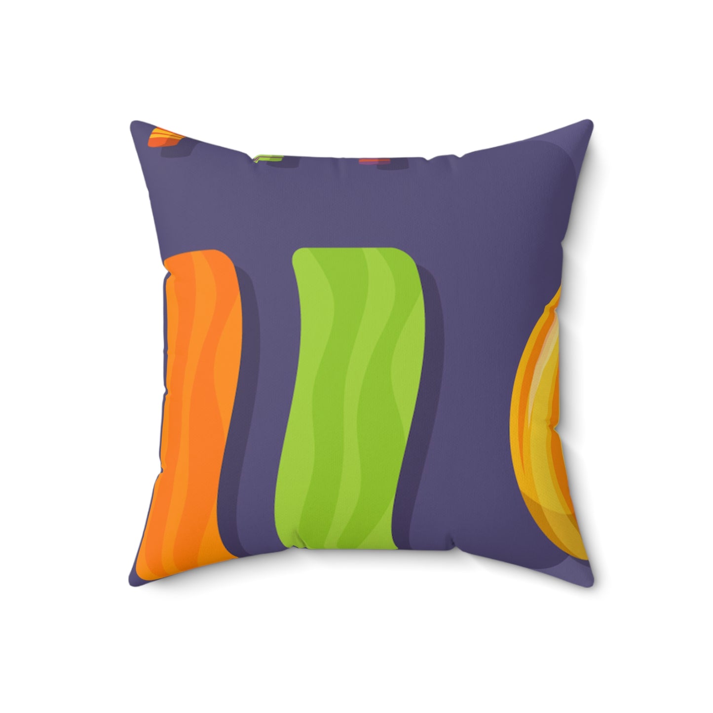 Spun Polyester Square Pillow, Candy