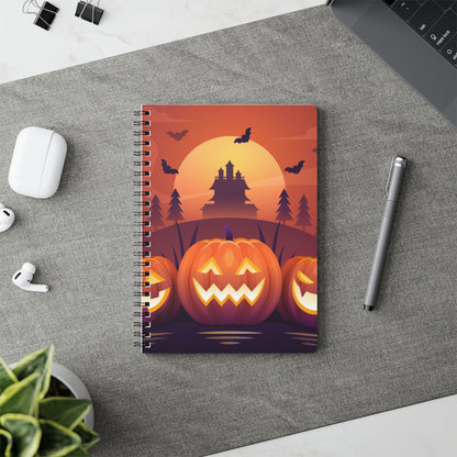 Pumpkin Wirobound Softcover Notebook, A5