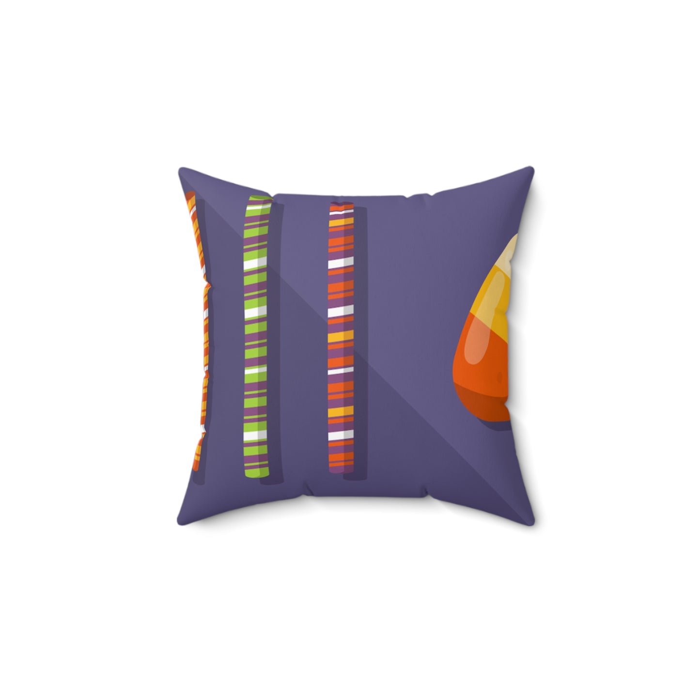 Spun Polyester Square Pillow, Candies