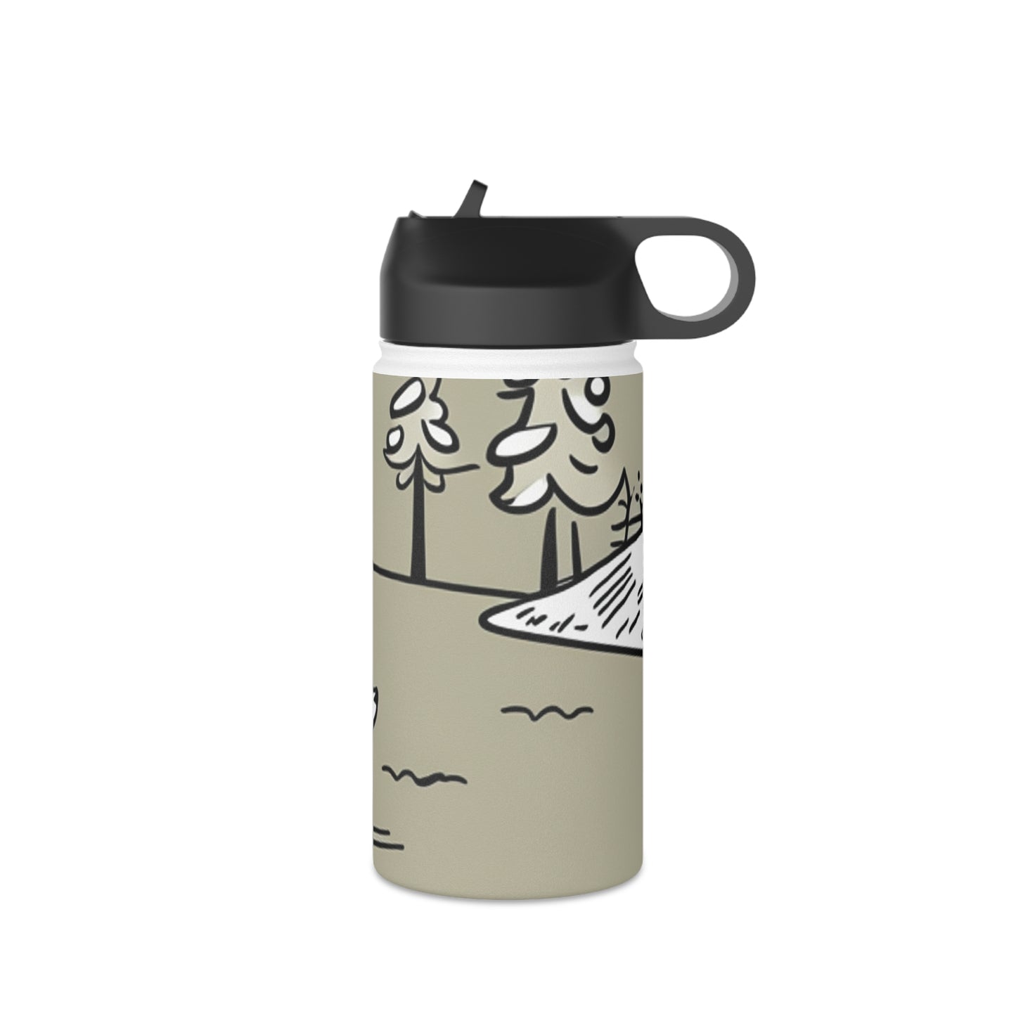 Stainless Steel Water Bottle, Standard Lid