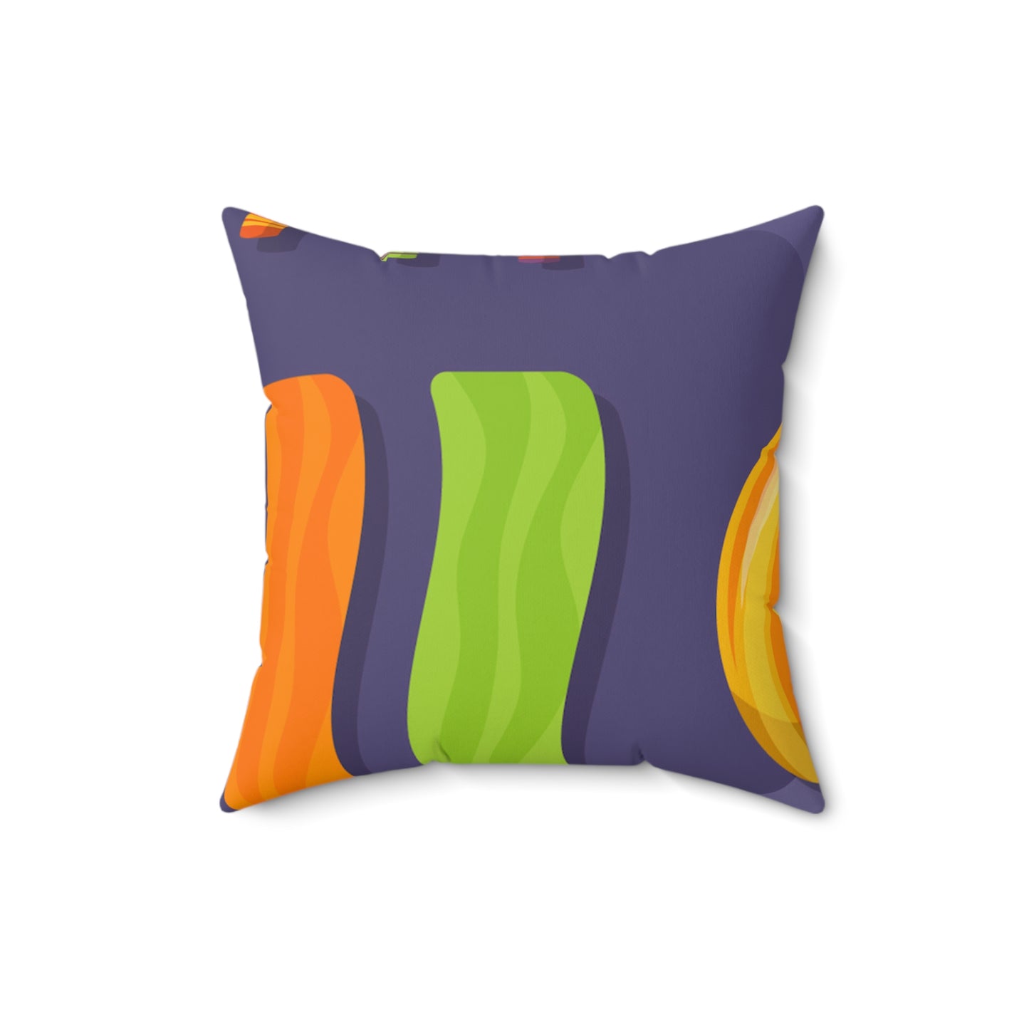 Spun Polyester Square Pillow, Candy