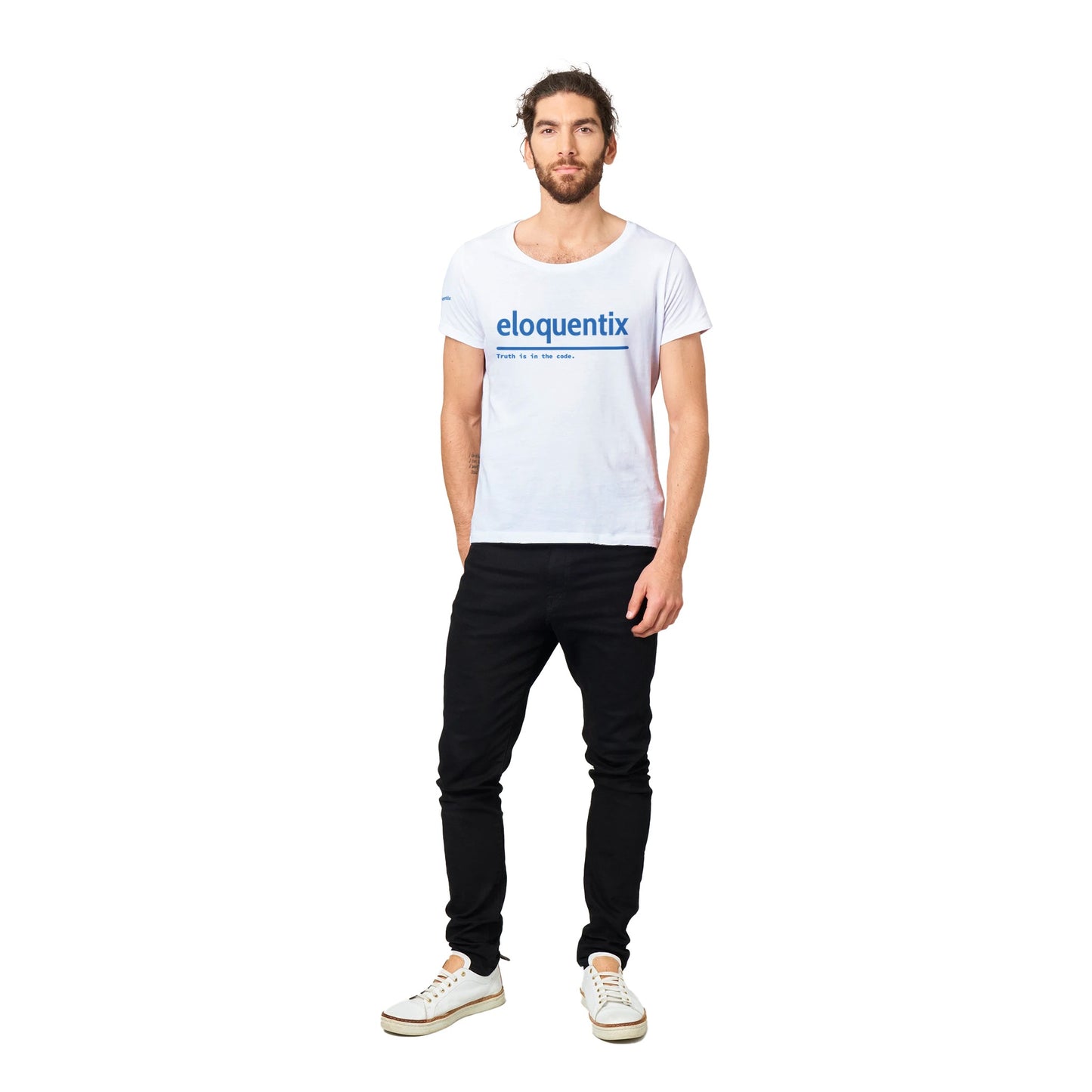 Tricou organic unisex cu gât crew