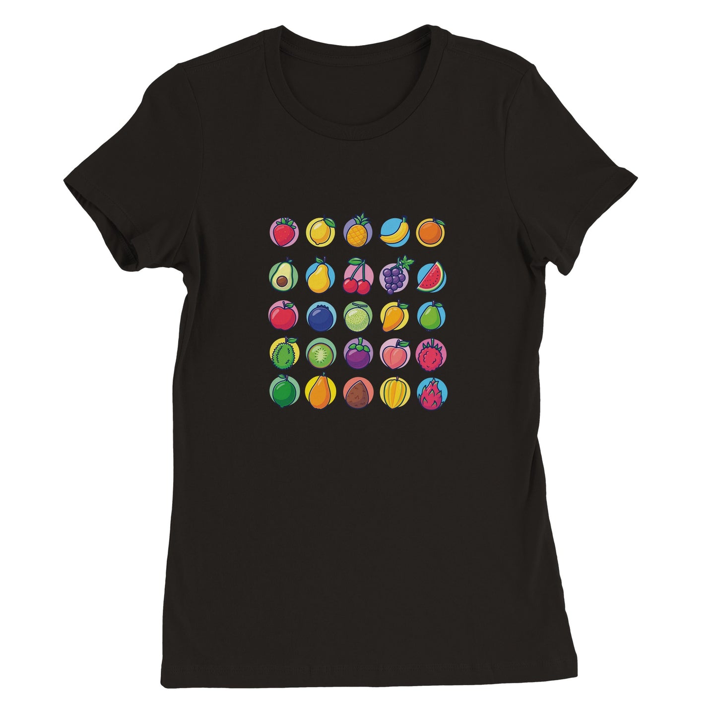 Premium Fruits Womens Crewneck T-shirt