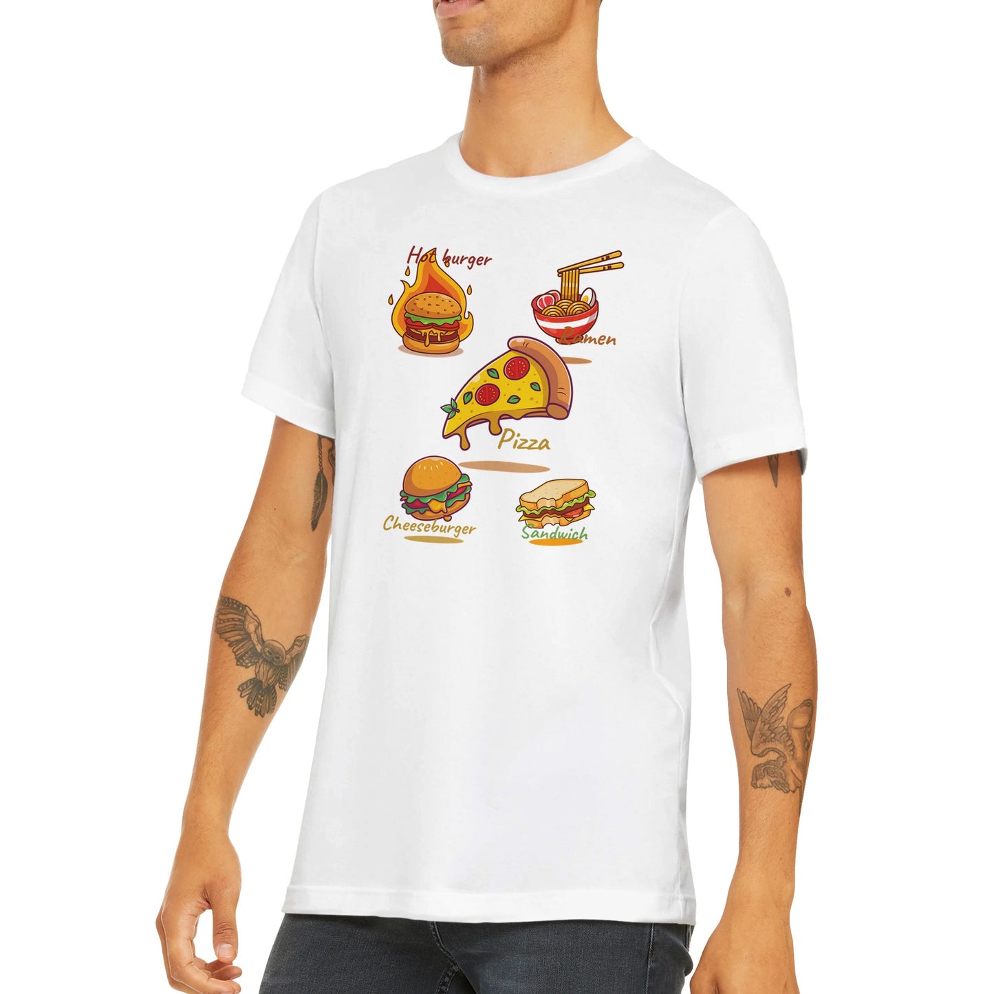 Premium Unisex Crewneck T-shirt, Food