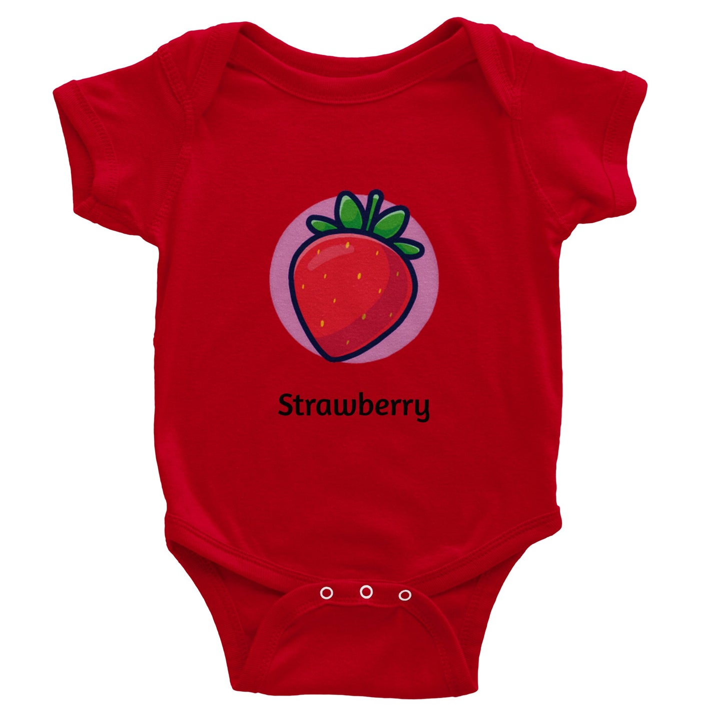 Classic Strawberry Baby Short Sleeve Bodysuit