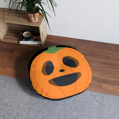 Pumpkin Tufted Floor Pillow, Round