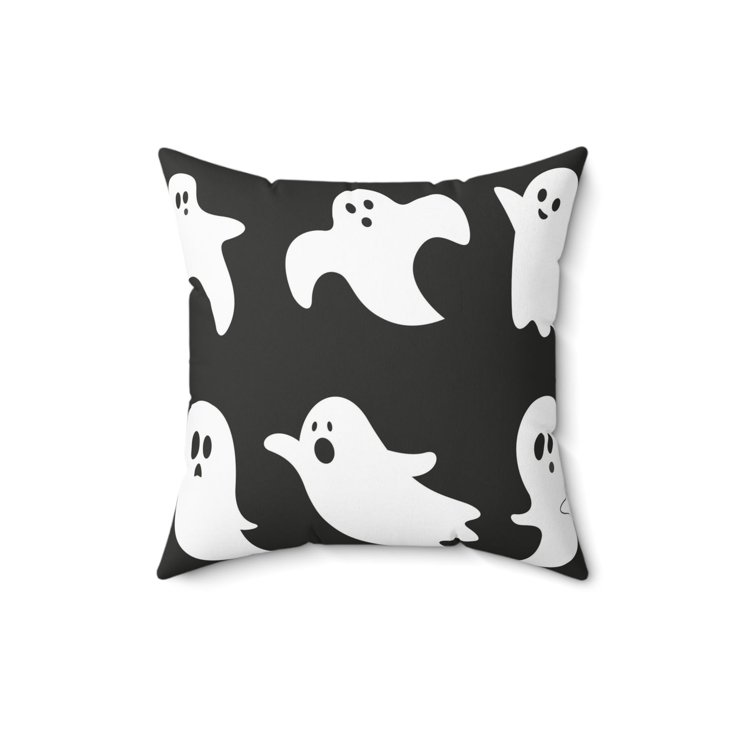 Spun Polyester Square Ghosts Pillow