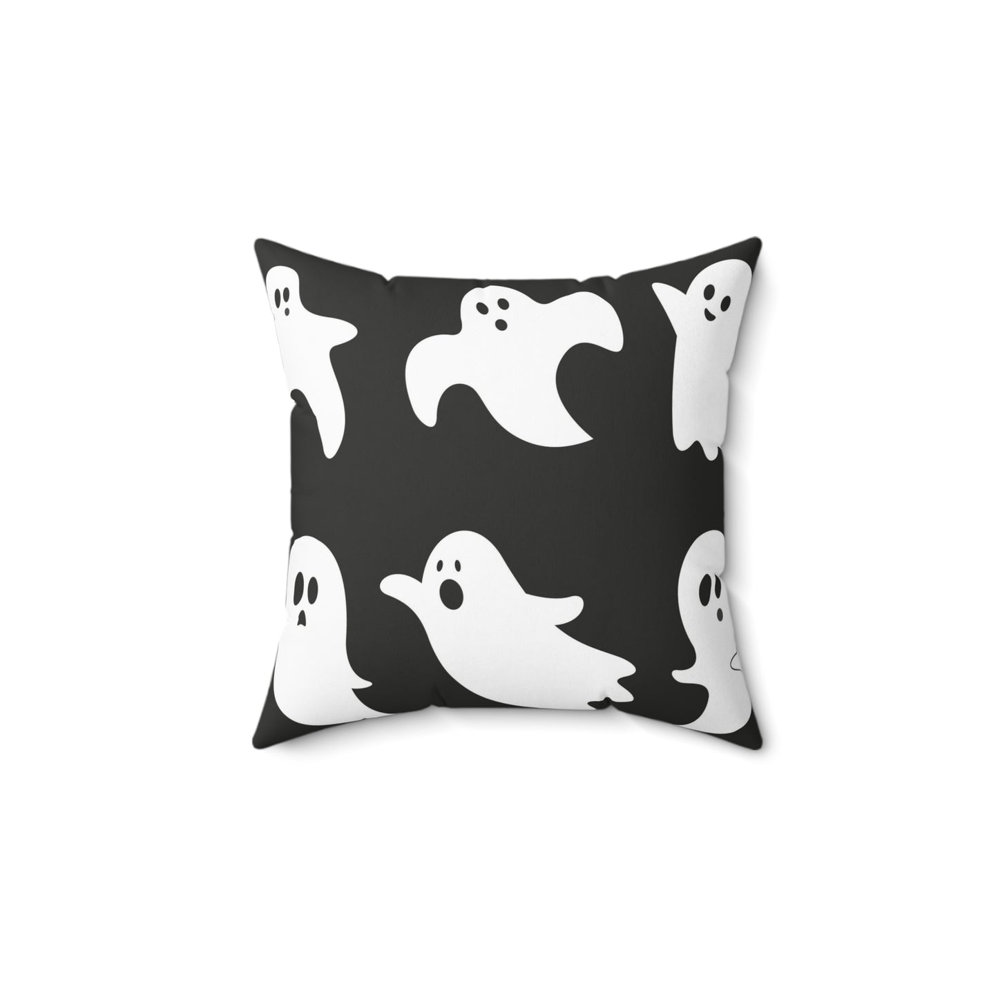 Spun Polyester Square Ghosts Pillow