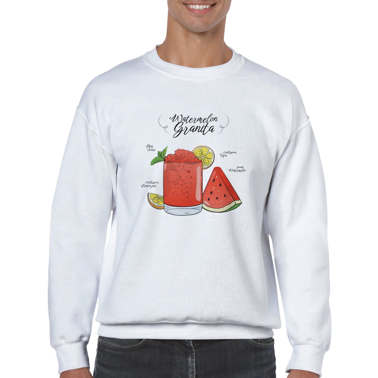 Watermelon Granita Classic Unisex Crewneck Sweatshirt