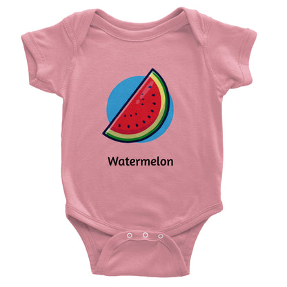 Classic Watermelon Baby Short Sleeve Bodysuit