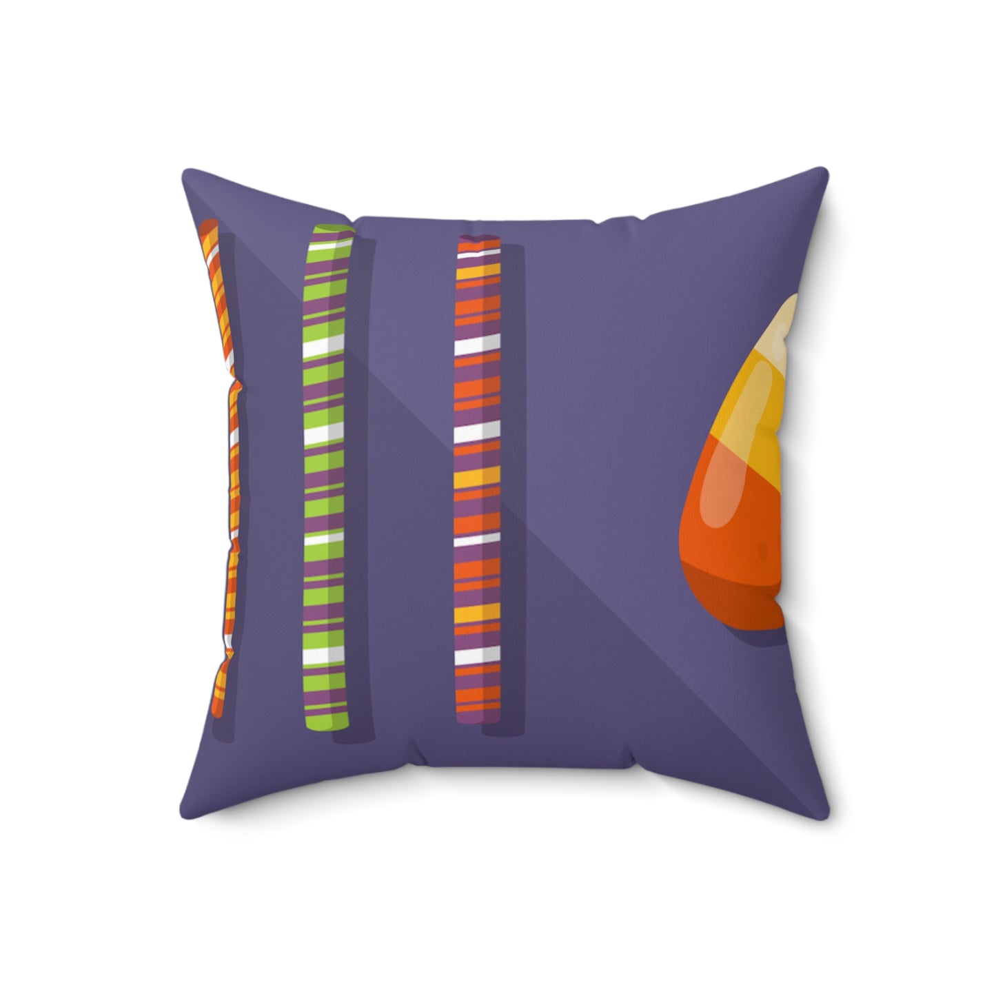 Spun Polyester Square Pillow, Candies