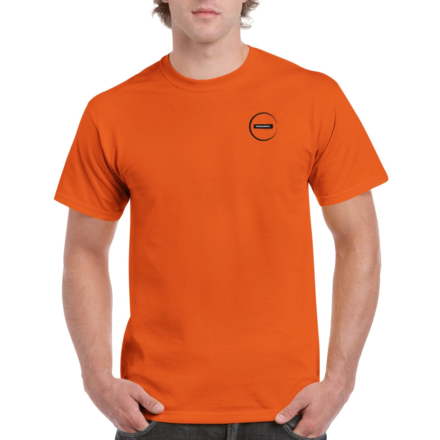 Tricou gros unisex cu gât crew