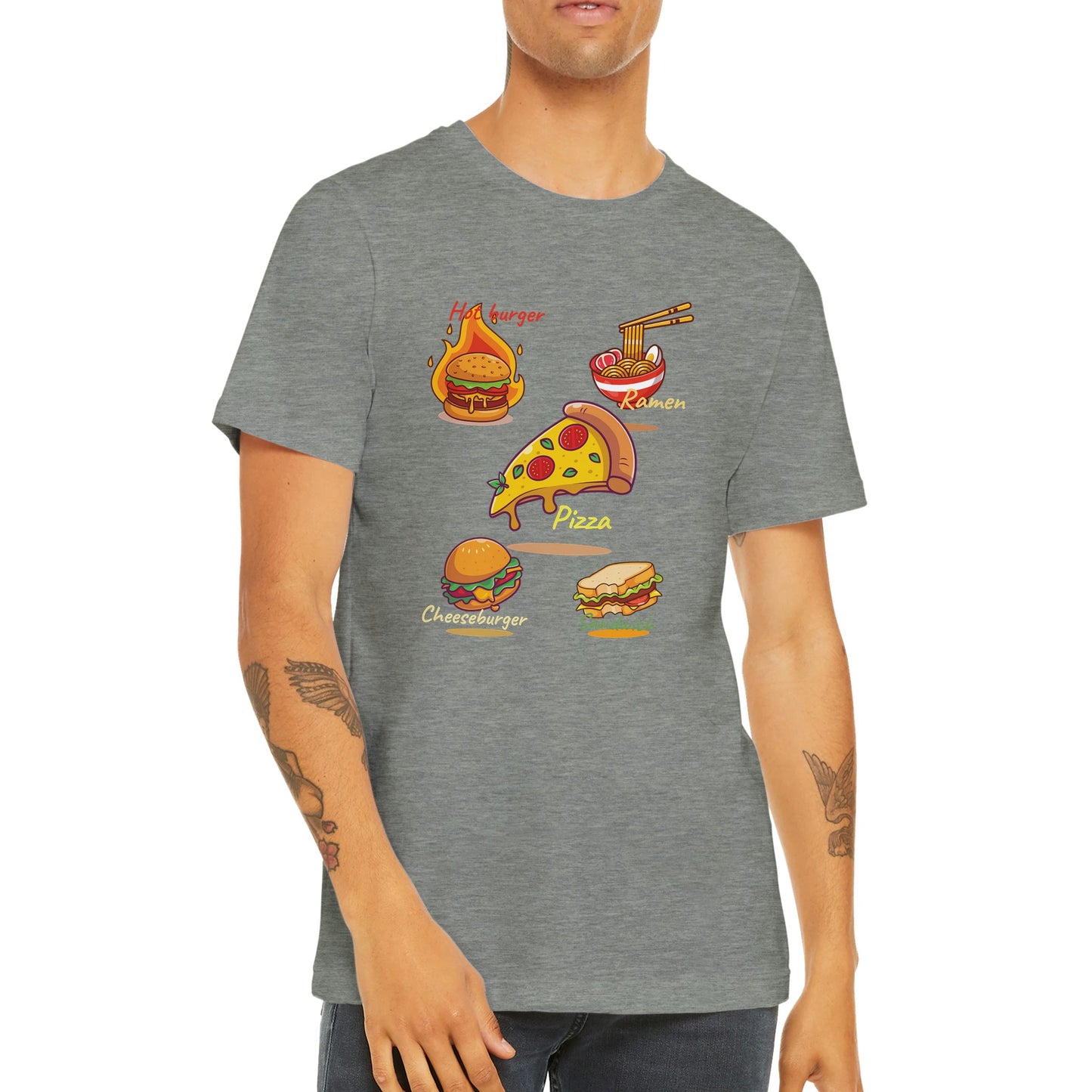 Premium Unisex Crewneck T-shirt, Food