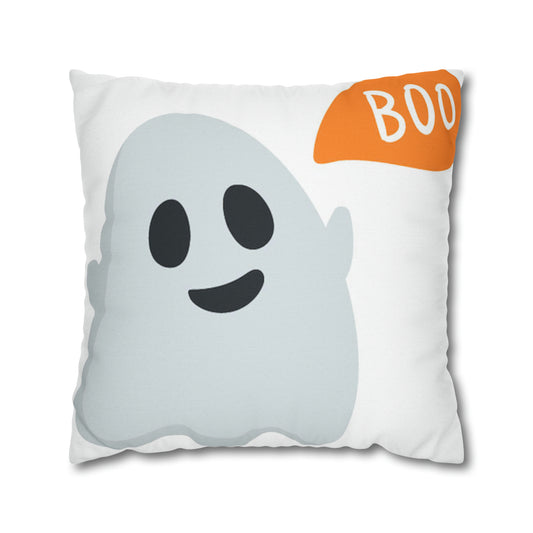 Ghost Polyester Square Pillow Case