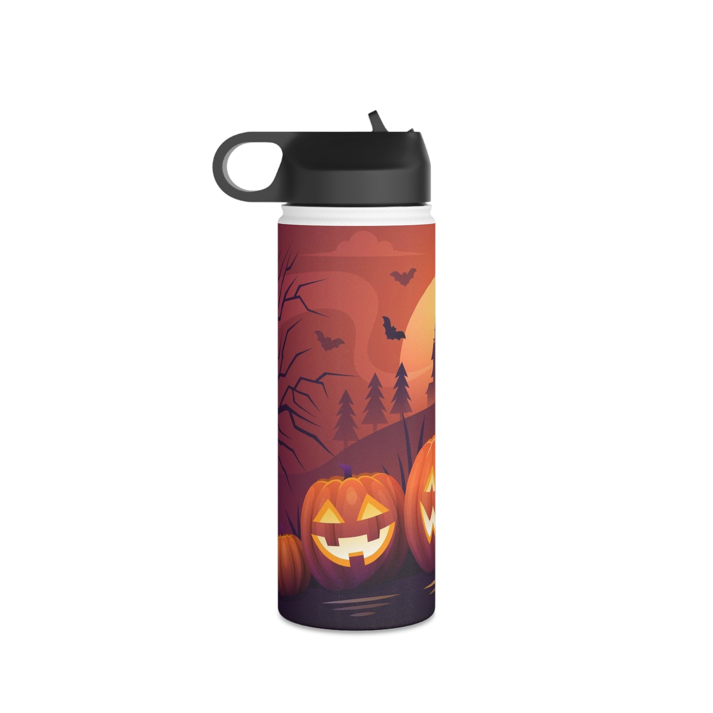 Stainless Steel Water Bottle, Standard Lid, Halloween