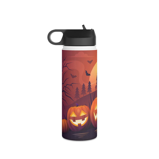 Stainless Steel Water Bottle, Standard Lid, Halloween