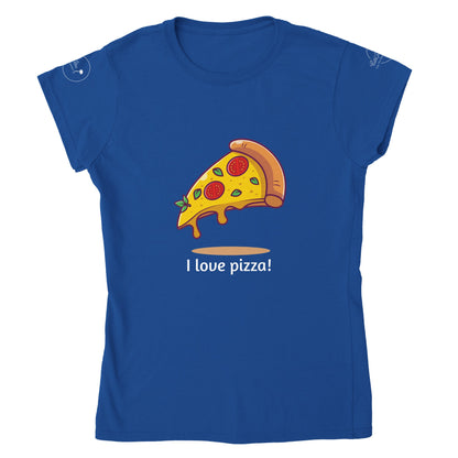 Classic Womens Crewneck T-shirt, Pizza