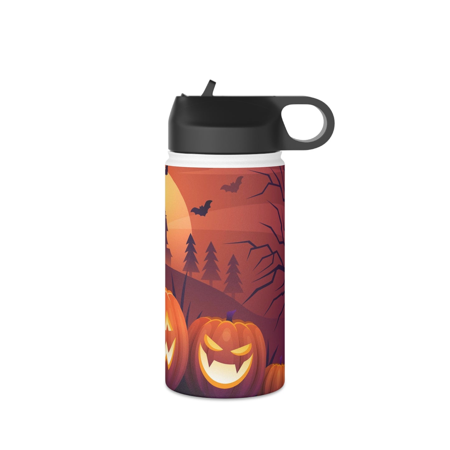 Stainless Steel Water Bottle, Standard Lid, Halloween