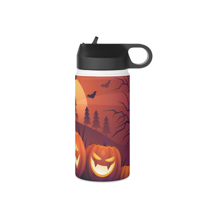 Stainless Steel Water Bottle, Standard Lid, Halloween