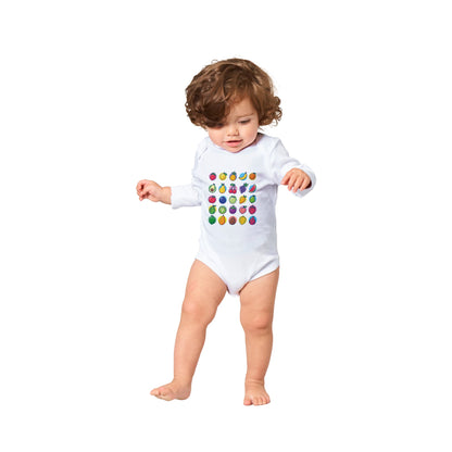 Classic Fruits Baby Long Sleeve Bodysuit