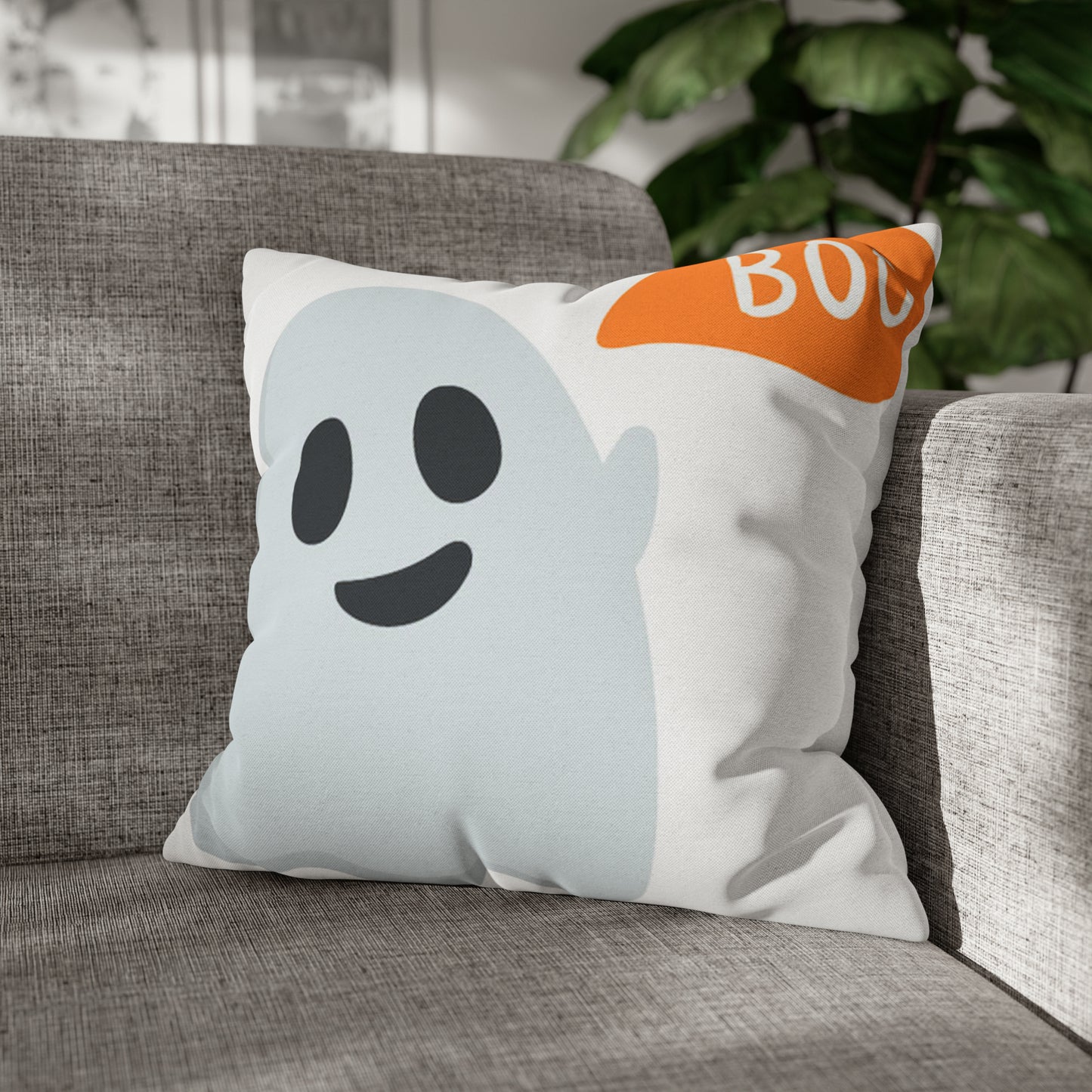 Ghost Polyester Square Pillow Case