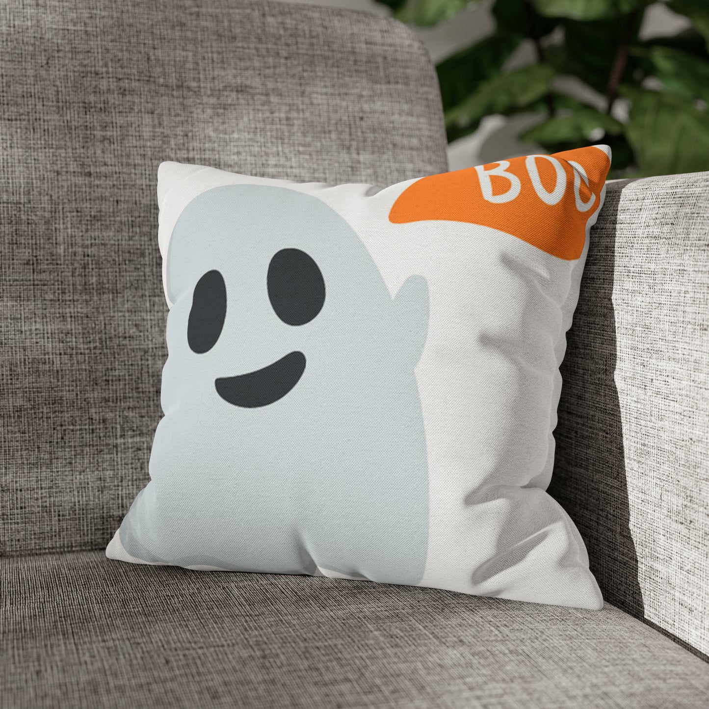 Ghost Polyester Square Pillow Case