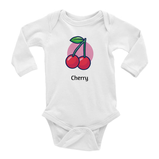 Classic Cherry Baby Long Sleeve Bodysuit