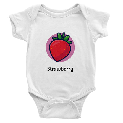 Body cu mânecă scurtă pentru bebeluși clasic Strawberry